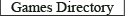 Games Directory